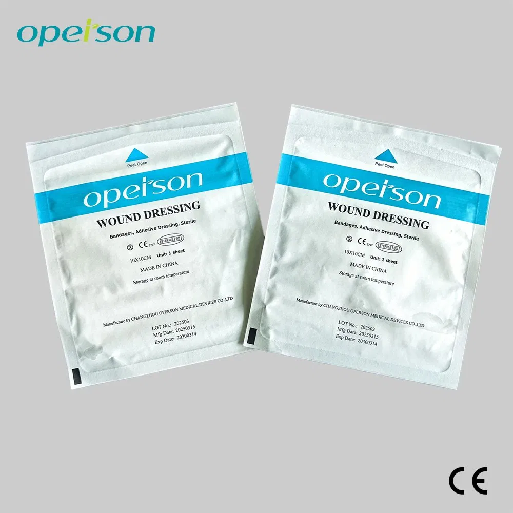 Surgical Medical Sterile Adhesive Disposable Non Woven Plaster Hydrocolloid Alginate Absorbent Non-Adhesive Wound Dressing with CE