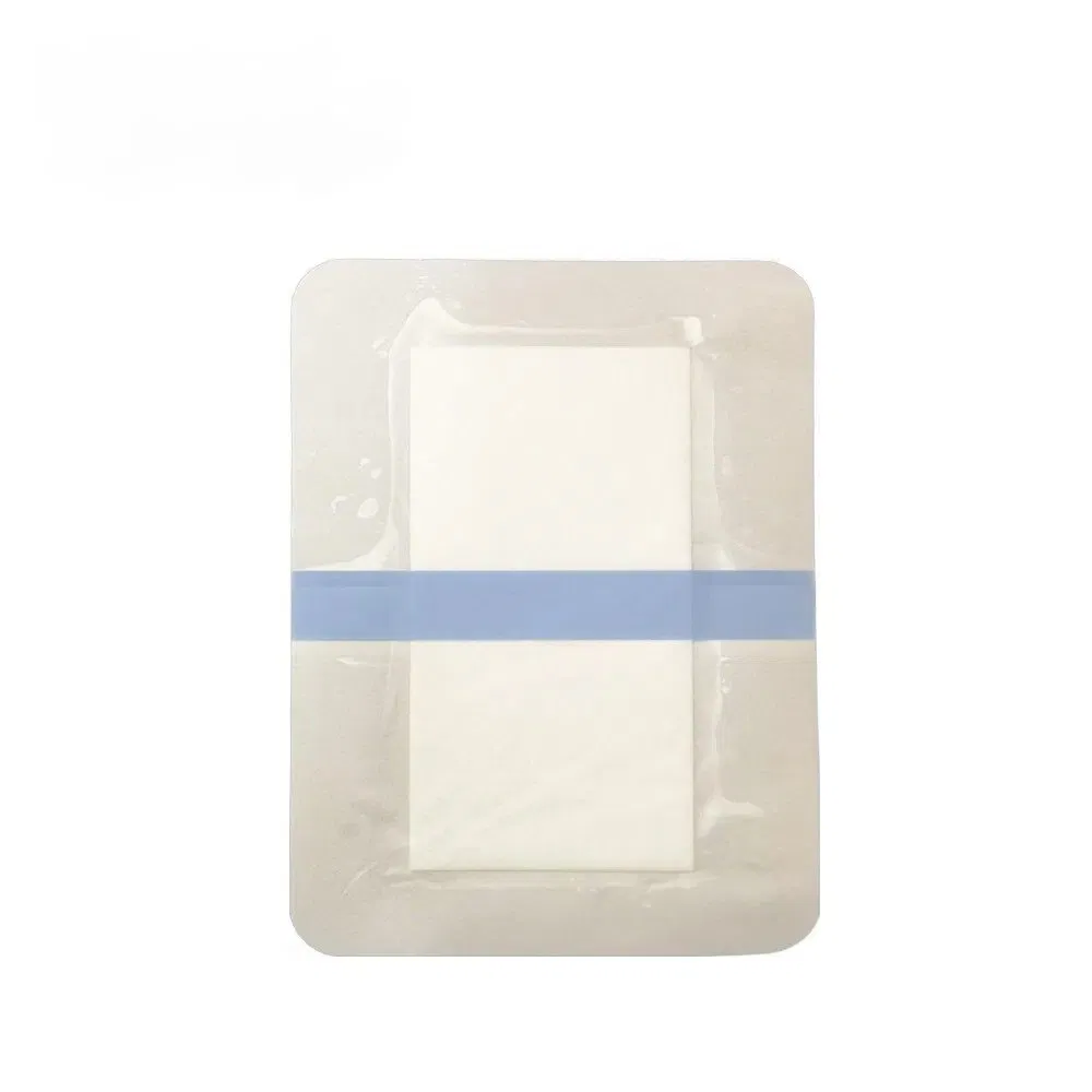 Chinese Manufacturer Original Made CE Certificated Sterile Waterproof Transparent Wound Dressing Island Type with Absorbent Pad