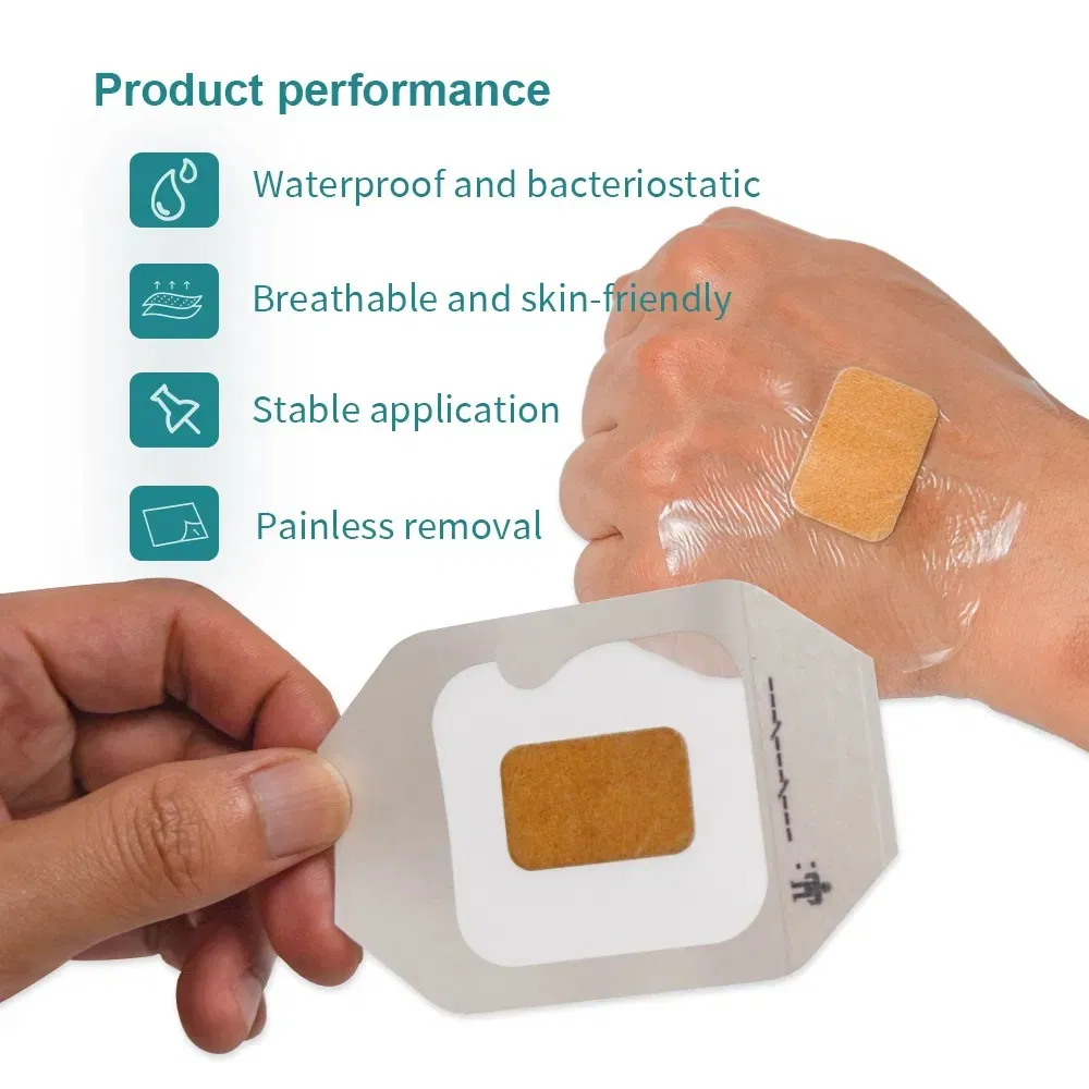 Transparent Island Wound Dressing with Paper Frame 6*7cm Waterproof