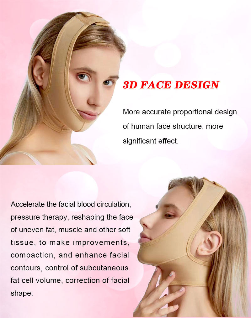 Reusable Elastic Face-Lift Facial Shapewear Post Surgery Compression Chin Shaper Lift up Belt V Line Lifting Face Bandage