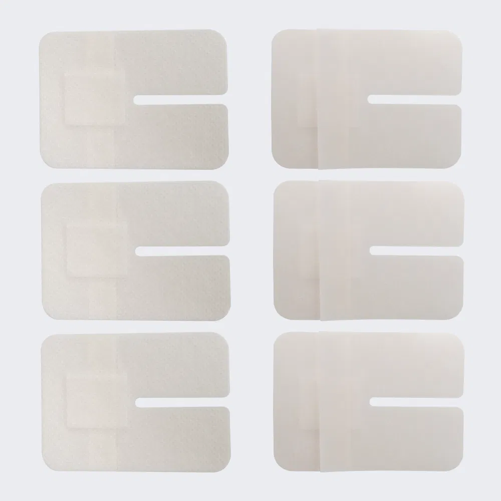 Disposable Waterproof Self-Adhesive I. V. Cannula Fixing Dressing Non Woven Island Wound Plaster with Pad