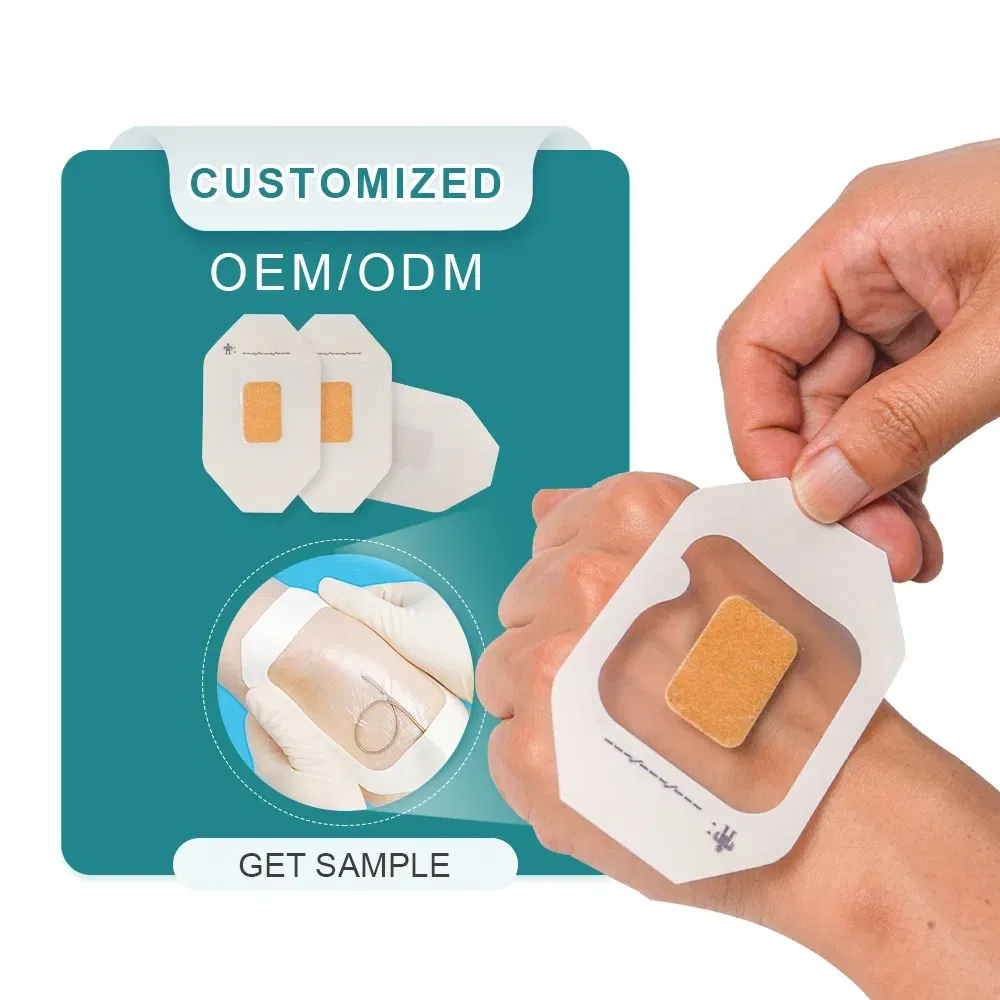 Transparent Island Wound Dressing with Paper Frame 6*7cm Waterproof