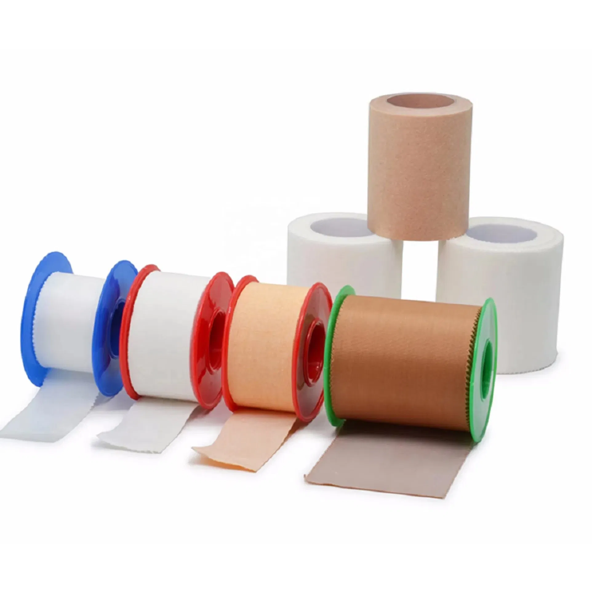 Direct Factory of Surgical Paper Tape with a Dispenser/Paper Tape (white) , Breathable Adhesive Paper Tape (tan) 10yd