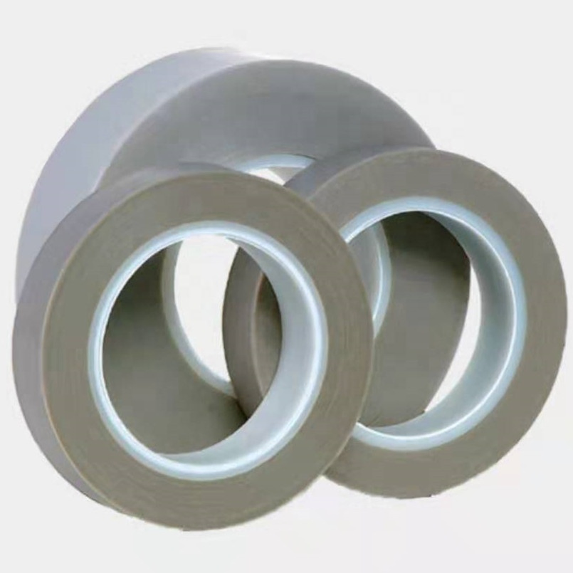 High Temperature Resistant Grey PTFE Skived Film Tape with Silicone Adhesive