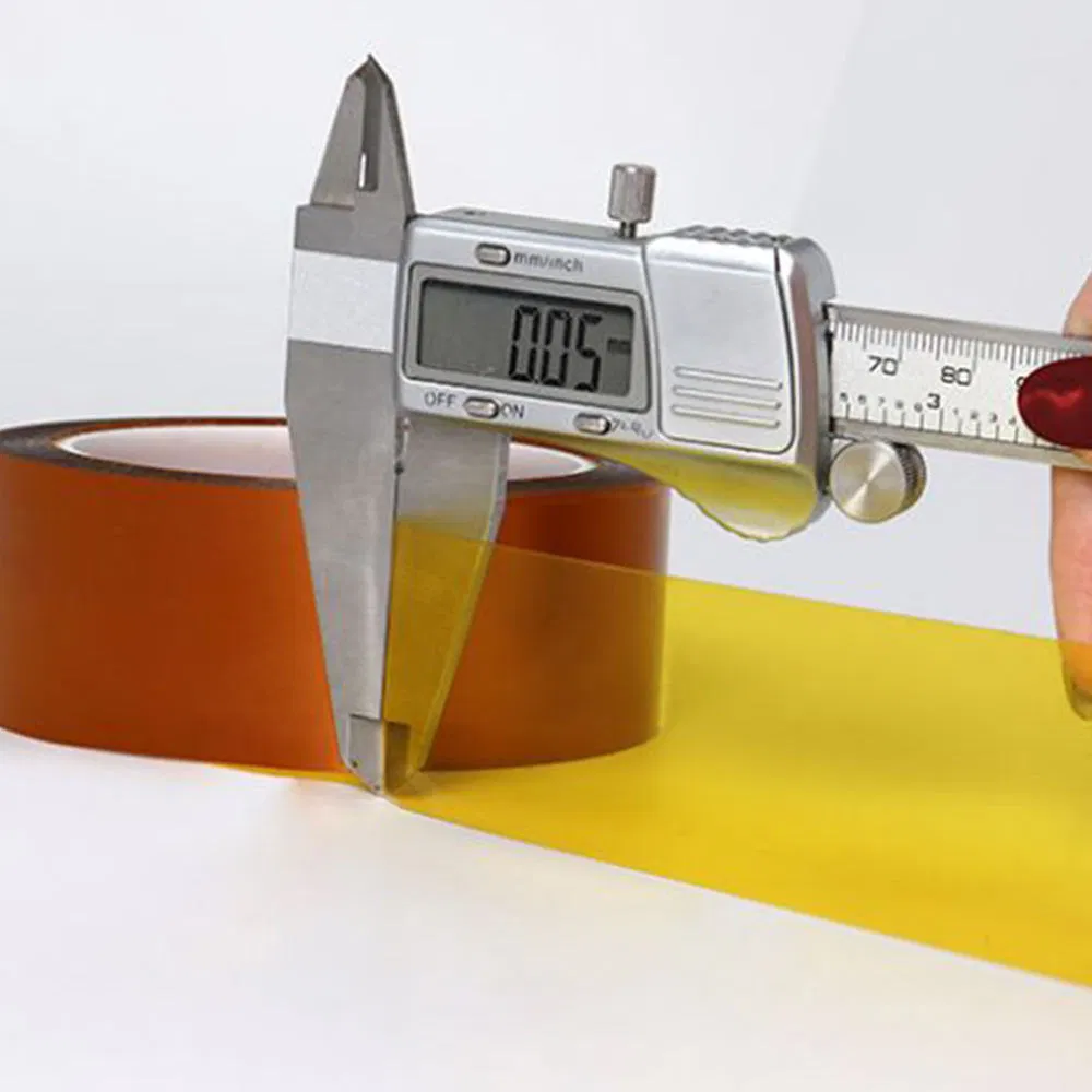 Custom Size Amber/Brwon Polyimide Silicone Adhesive Tape for Electrical Insulation and Masking