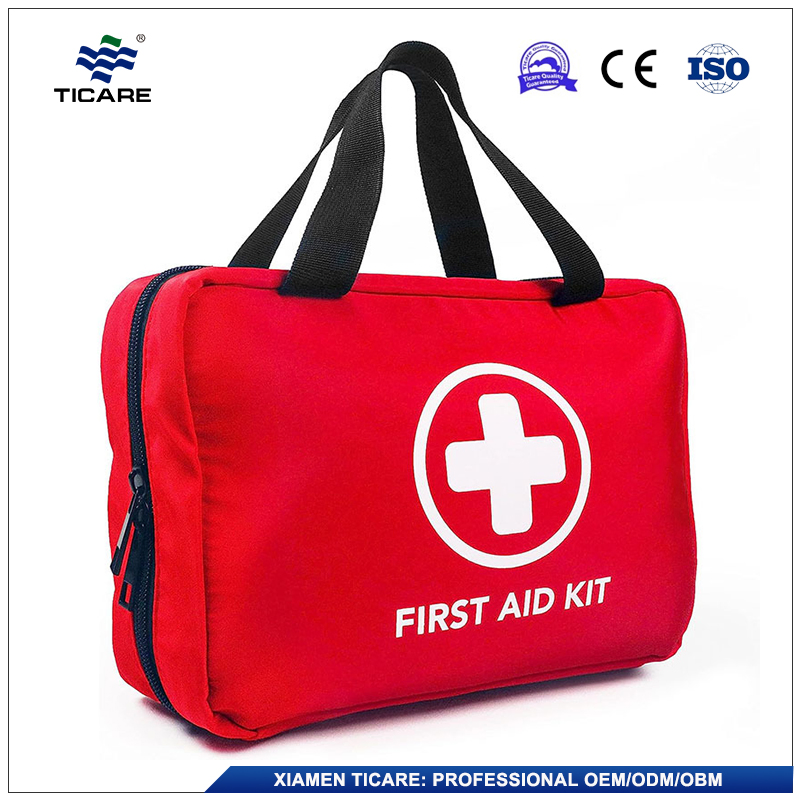 First Aid Kit Home Family Basic Emergency Cut Burn Injuries Wound Medical Dressings Portable