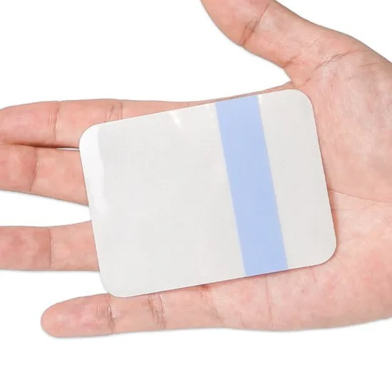 Disposable Waterproof Self-Adhesive Wound Dressings Transparent Island Wound Plaster, 6*7cm with FDA Certificate