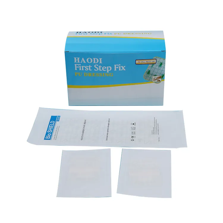 Medical Disposable Sterile Transparent Wound Care Dressing Patch with Pad