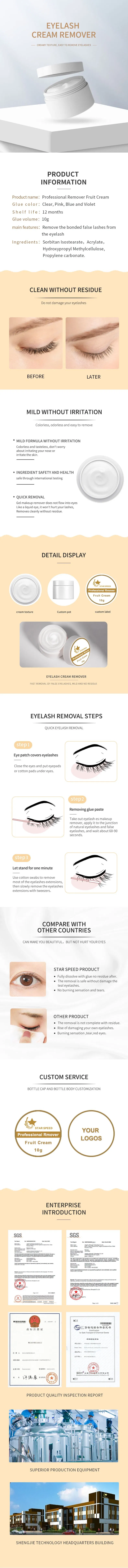 Eyelash Extension Remover Cream