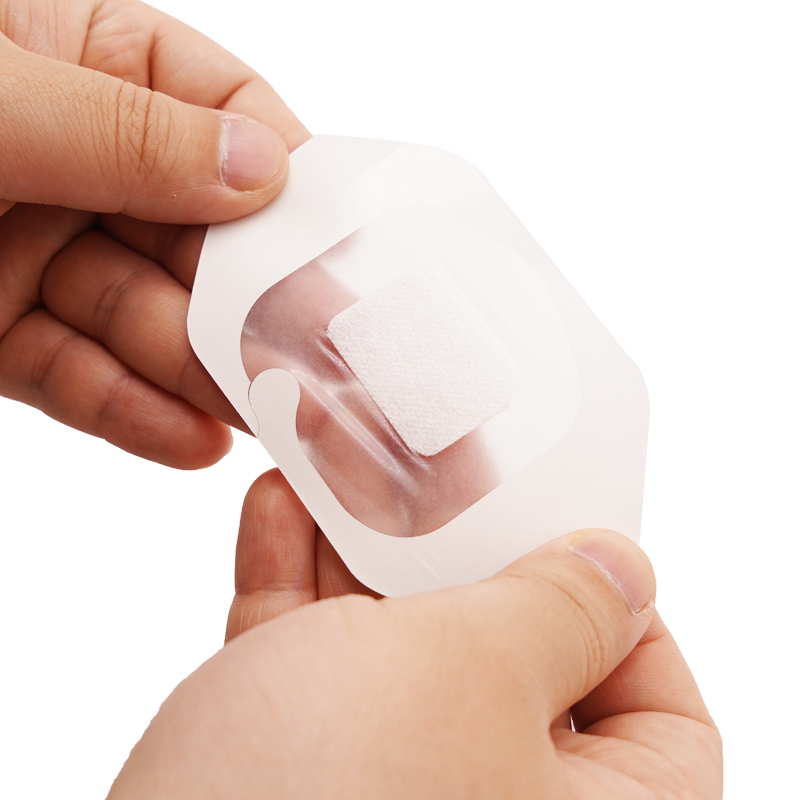 Medical Waterproof Non-Woven Wound Adhesive Island Dressing I. V Cannula