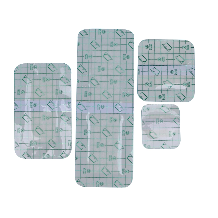 Medical Disposable Sterile Transparent Wound Care Dressing Patch with Pad