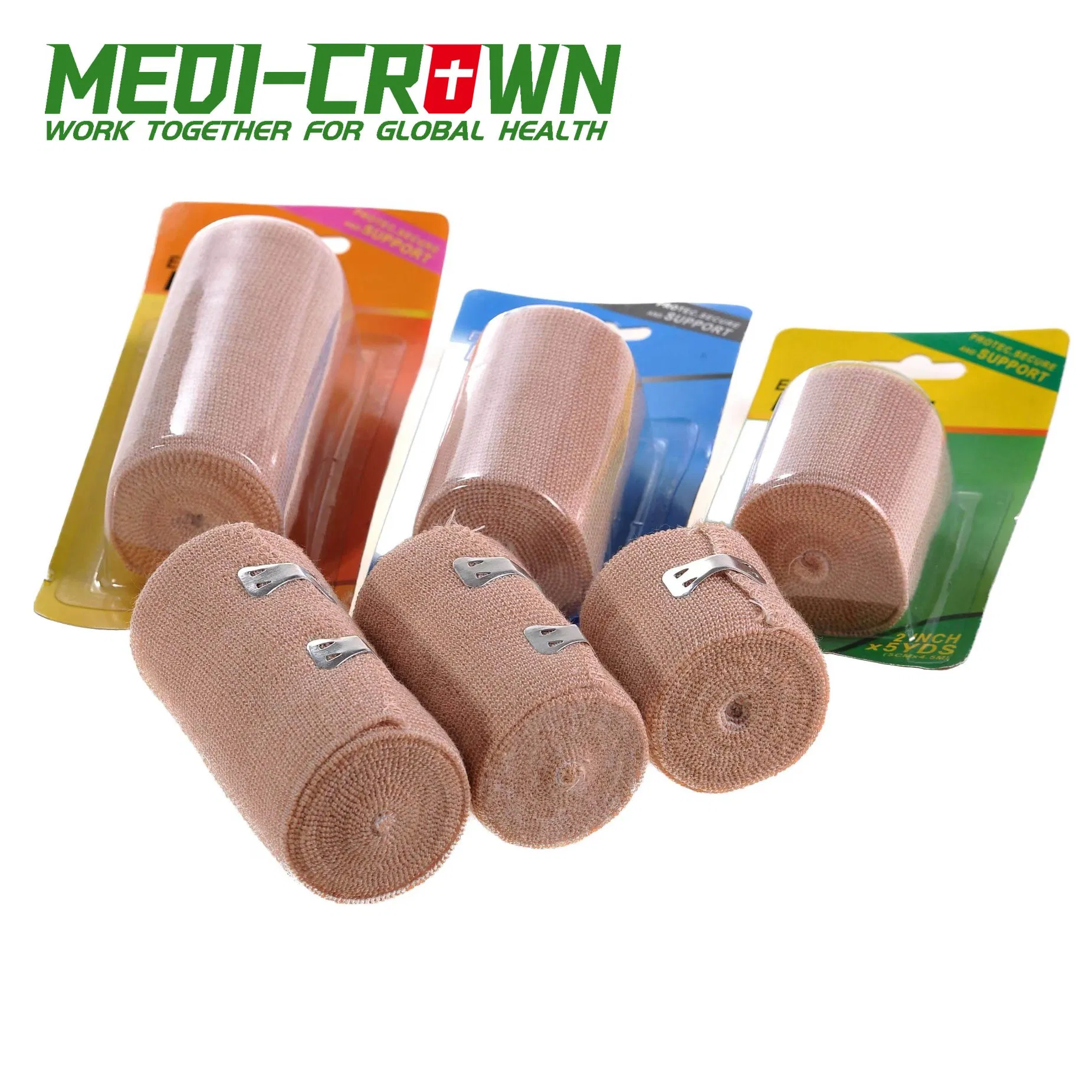 OEM Size Medical Disposable Cotton High Compression Bandage High Elastic Bandage First Aid Kits CE FDA ISO