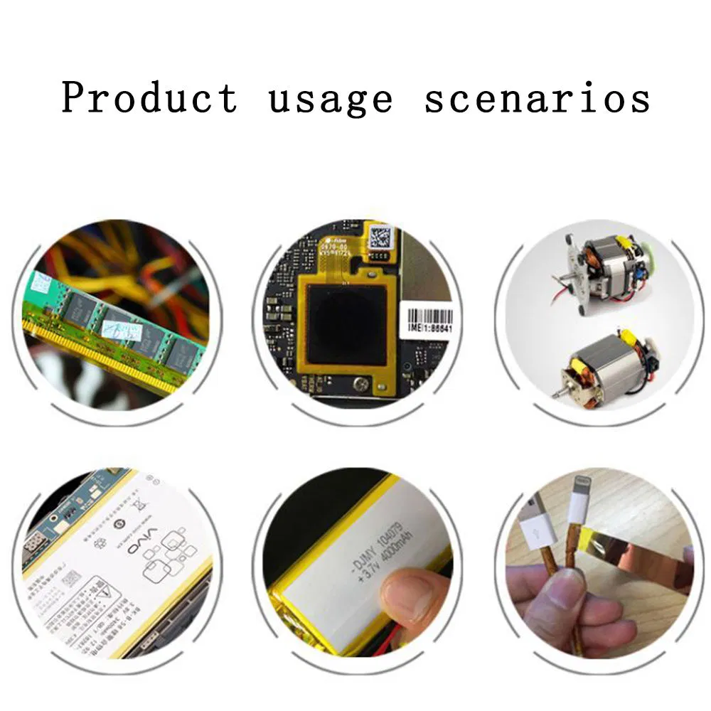 Custom Size Amber/Brwon Polyimide Silicone Adhesive Tape for Electrical Insulation and Masking