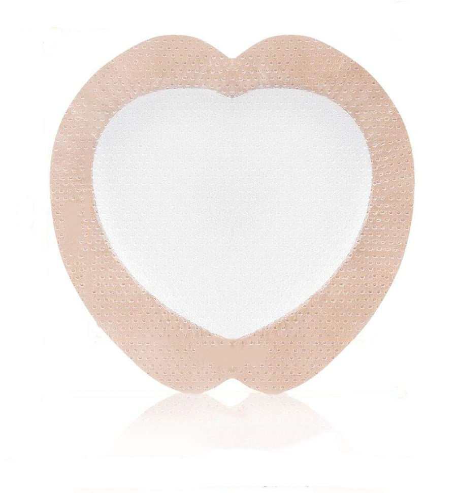 Sacral Bordered Silicone Adhesive Foam Wound Dressing