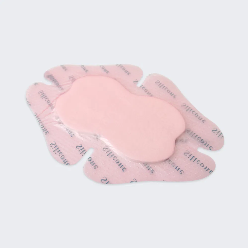 Silicone Self-Adhesive Foam Dressing with Border, OEM Size, Waterproof Wound Care Dressing