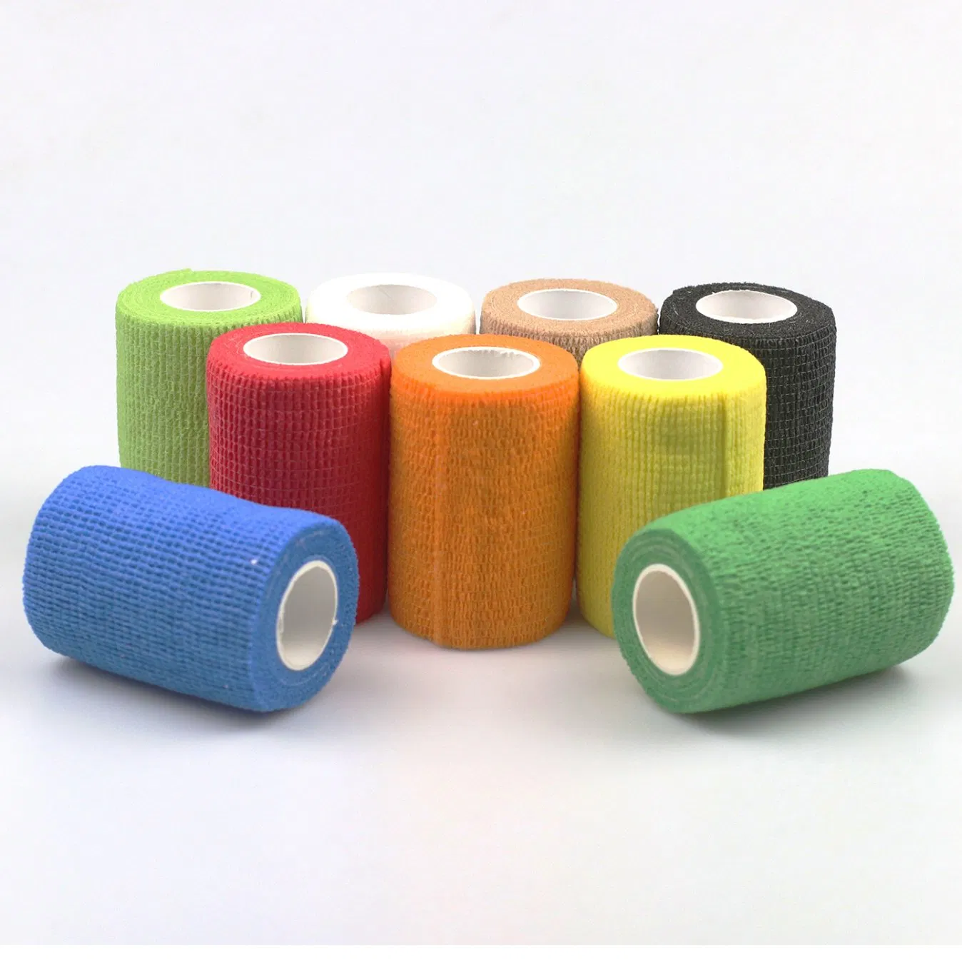 Self-Adhesive Cohesive Colorful Elastic Medical Compression Non-Woven Bandage on 7.5cm