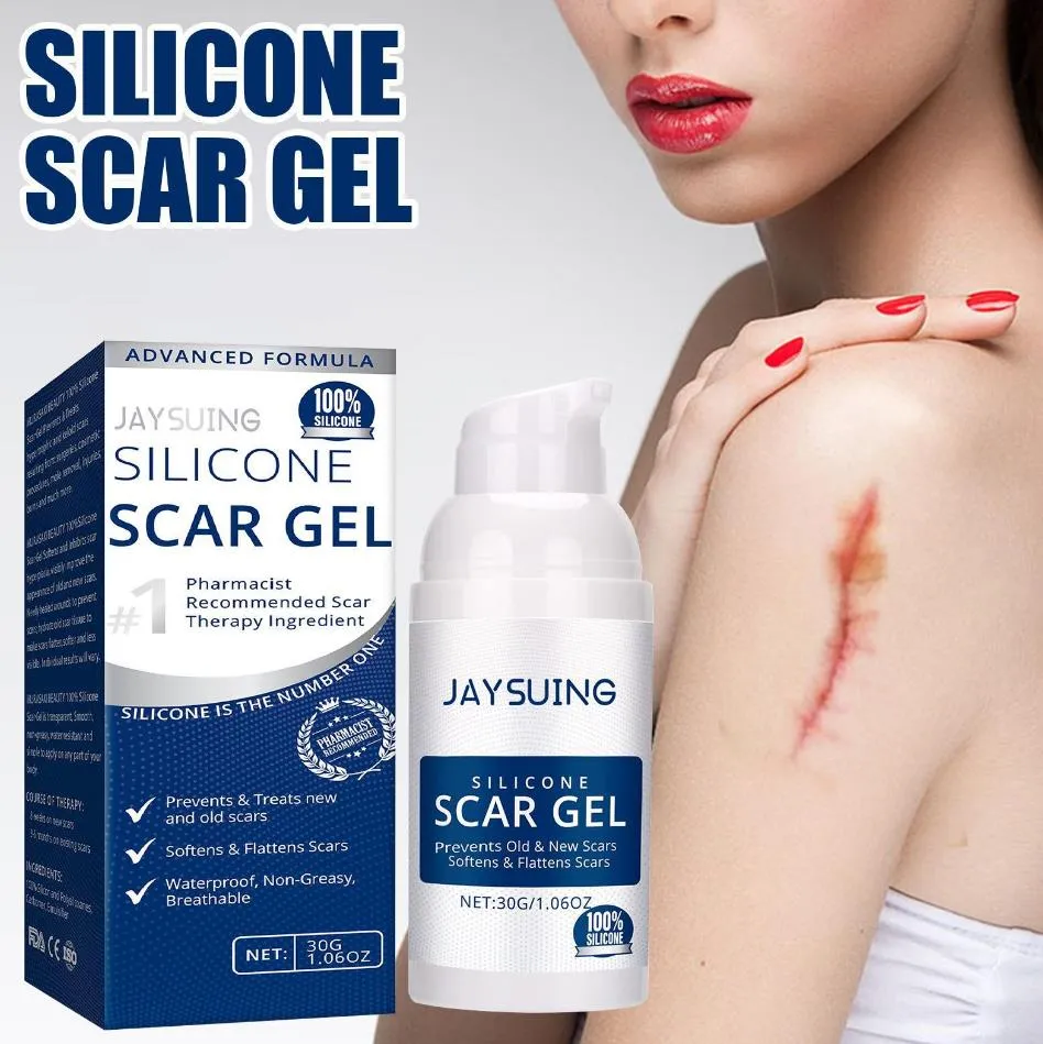 Silicone Anti Scar Gel Hydrating Repairing Softening Smoothing Scars Empyrosis Fat Line Pregnancy Stria Removing Gel Advanced Scar Removal Gel