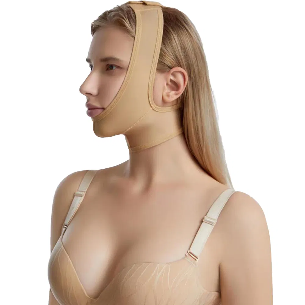 Reusable Elastic Face-Lift Facial Shapewear Post Surgery Compression Chin Shaper Lift up Belt V Line Lifting Face Bandage