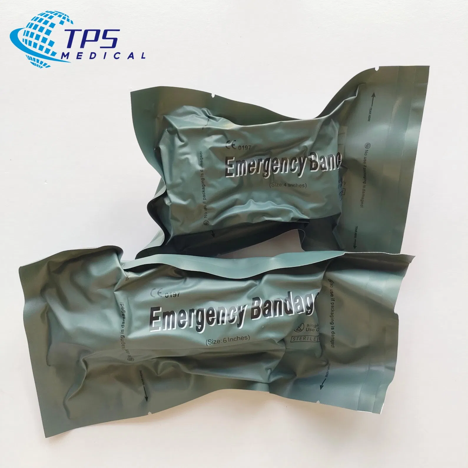 The Sterile Non-Adherent Pad Is Placed on The Wound Pressure Applicator Secondary Sterile Dressing Closure Bar and Quick and Easy Application Emergency Bandage