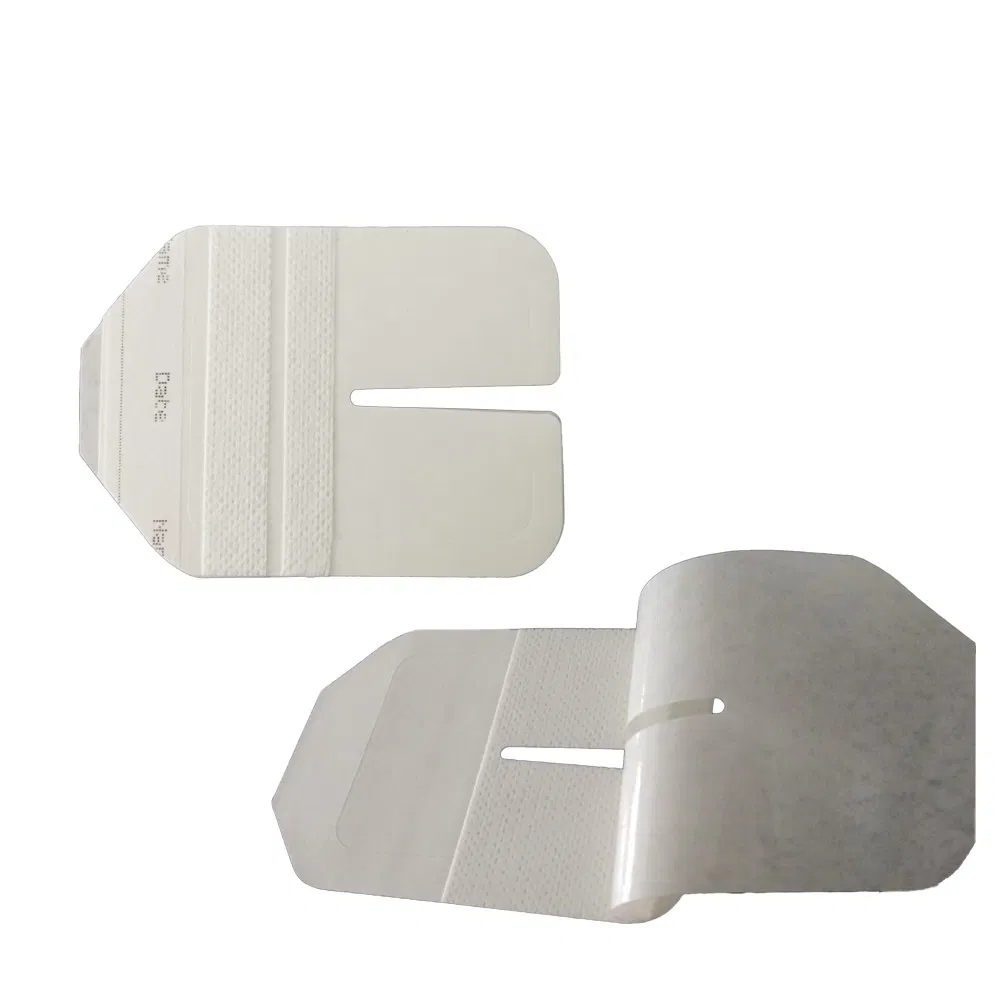 Medical Waterproof Non-Woven Wound Adhesive Island Dressing I. V Cannula