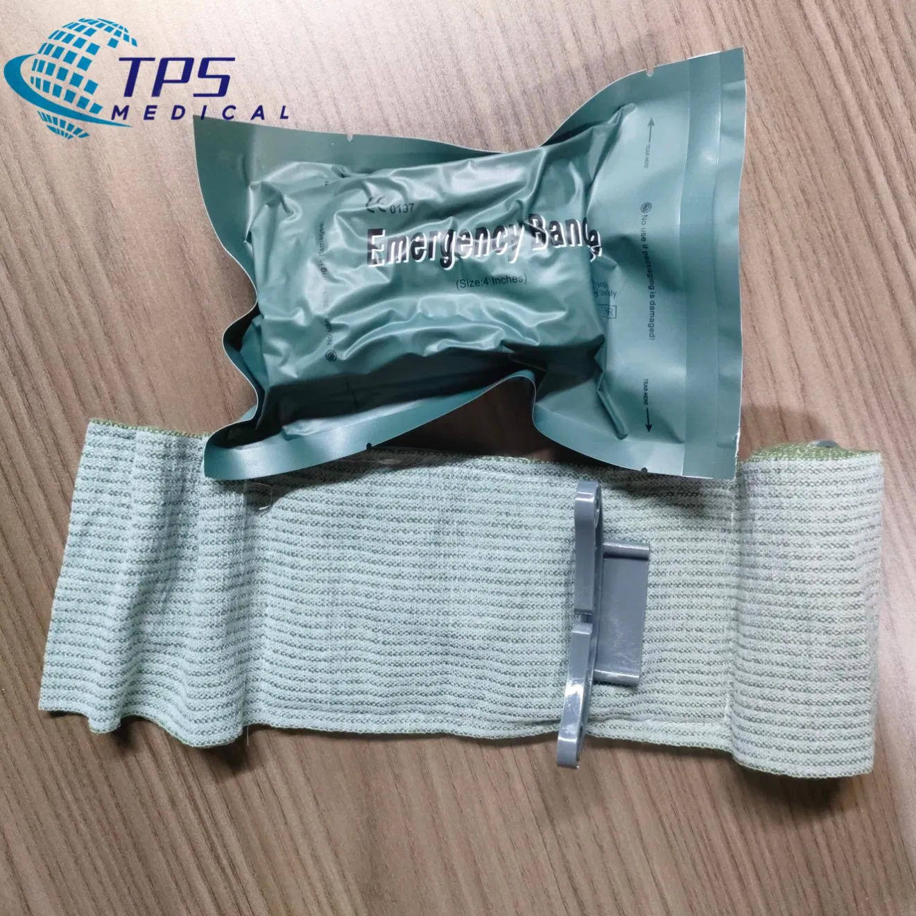 The Sterile Non-Adherent Pad Is Placed on The Wound Pressure Applicator Secondary Sterile Dressing Closure Bar and Quick and Easy Application Emergency Bandage