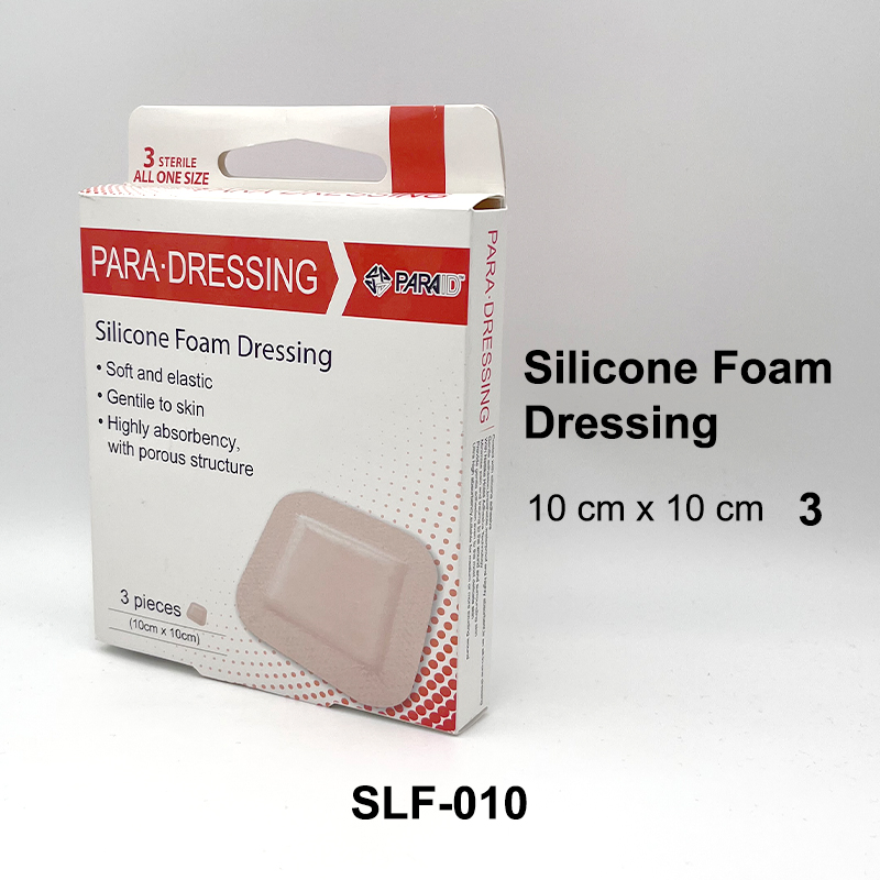 Premium Medical 5*5cm Waterproof Adhesive Silicone Border Foam Dressing for Wound Care