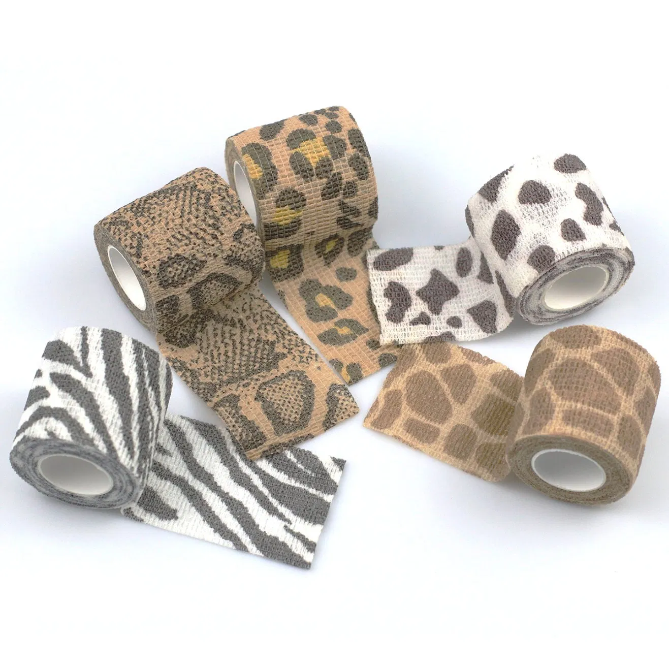 Self-Adhesive Elastic Grain Compression Non-Woven Cohesive Colorful Bandage