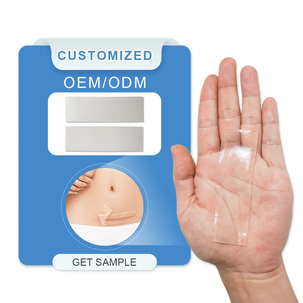 Large Size Silicone Gel Sheets, OEM 19*3cm, Medical Silicone Scar Sheets, for Scar Removal