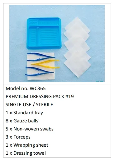 Dressing Kit Specification