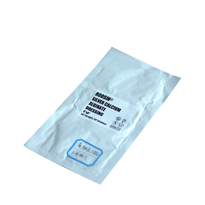 China Factory Medical Grade Silver Antimicrobial Wound Dressing Silver Alginate Dressing with AG Ion