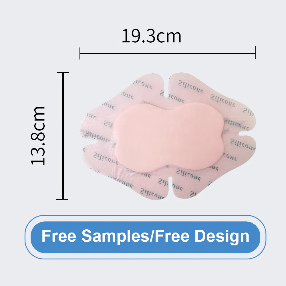 Silicone Self-Adhesive Foam Dressing with Border, OEM Size, Waterproof Wound Care Dressing