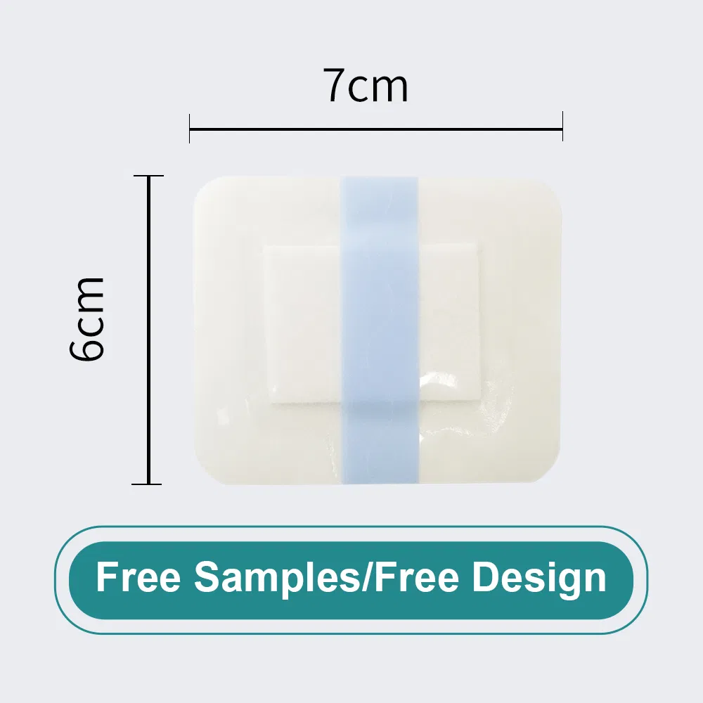 Waterproof Medical Soft Transparent Sterile Adhesive Wound Dressing with Absorbent Pad FDA Approved