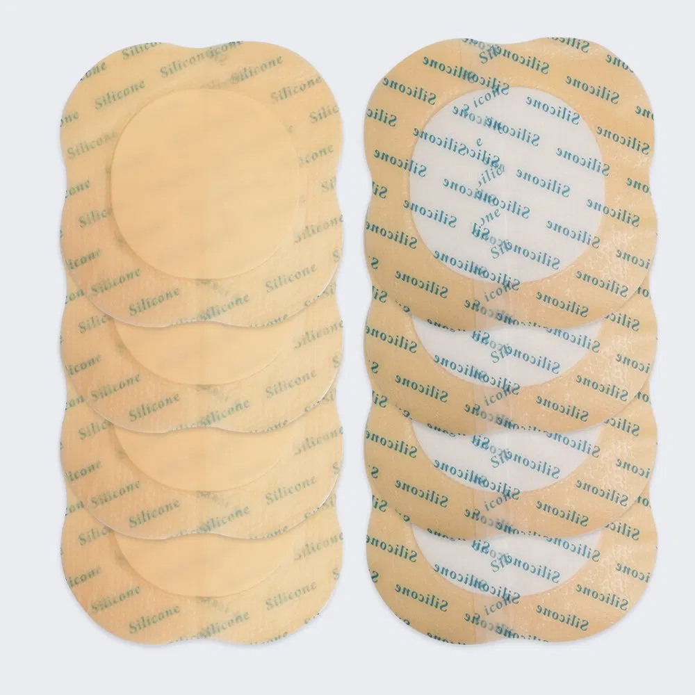 High Absorption Sacral Bordered Silicone Adhesive Foam Wound Dressing, Bed Sore Treatment Bandage for Sacrum