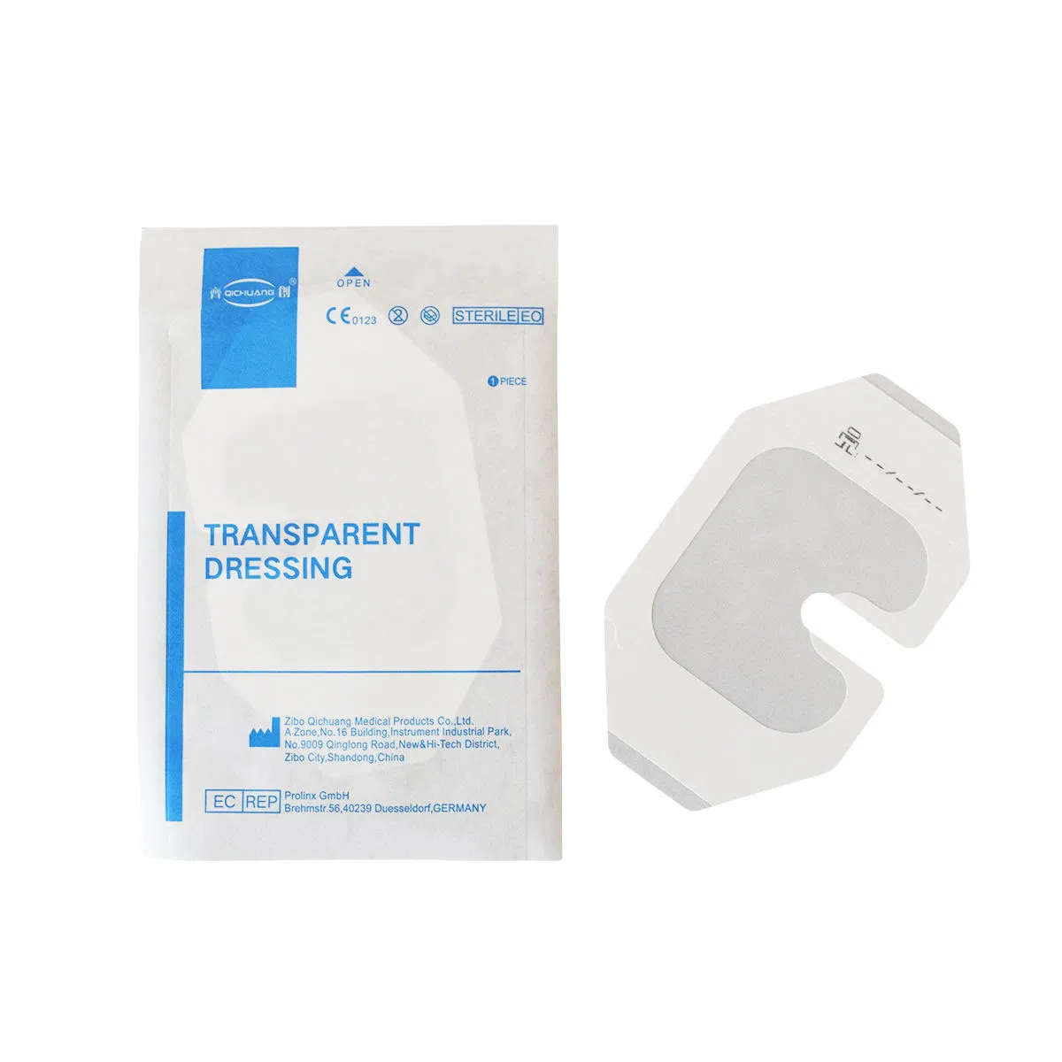 Disposable Waterproof IV Cannula Fixation Dressing Transparent Film Fixing Dressing with Border