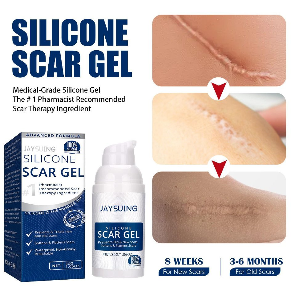 Silicone Anti Scar Gel Hydrating Repairing Softening Smoothing Scars Empyrosis Fat Line Pregnancy Stria Removing Gel Advanced Scar Removal Gel