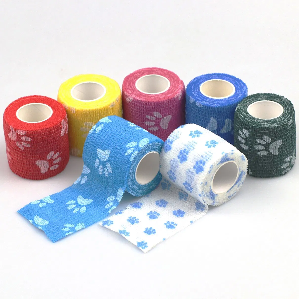 Custom /OEM/ODM Medical Cohesive Colorful Elastic Vet Compression Self Adhesive Non Woven /Cotton/Nonwoven Bandage for Hurt Leg/Arm/Finger/Foot/Sport Protection