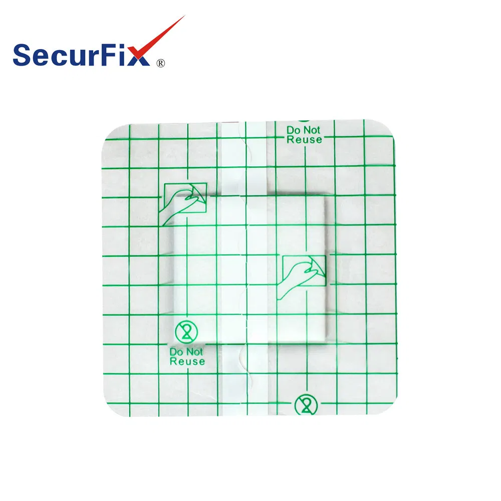 Securfix Waterproof Transparent Wound Dressing 10cm*25cm Absorbent Pad Wound Care Dressings OEM