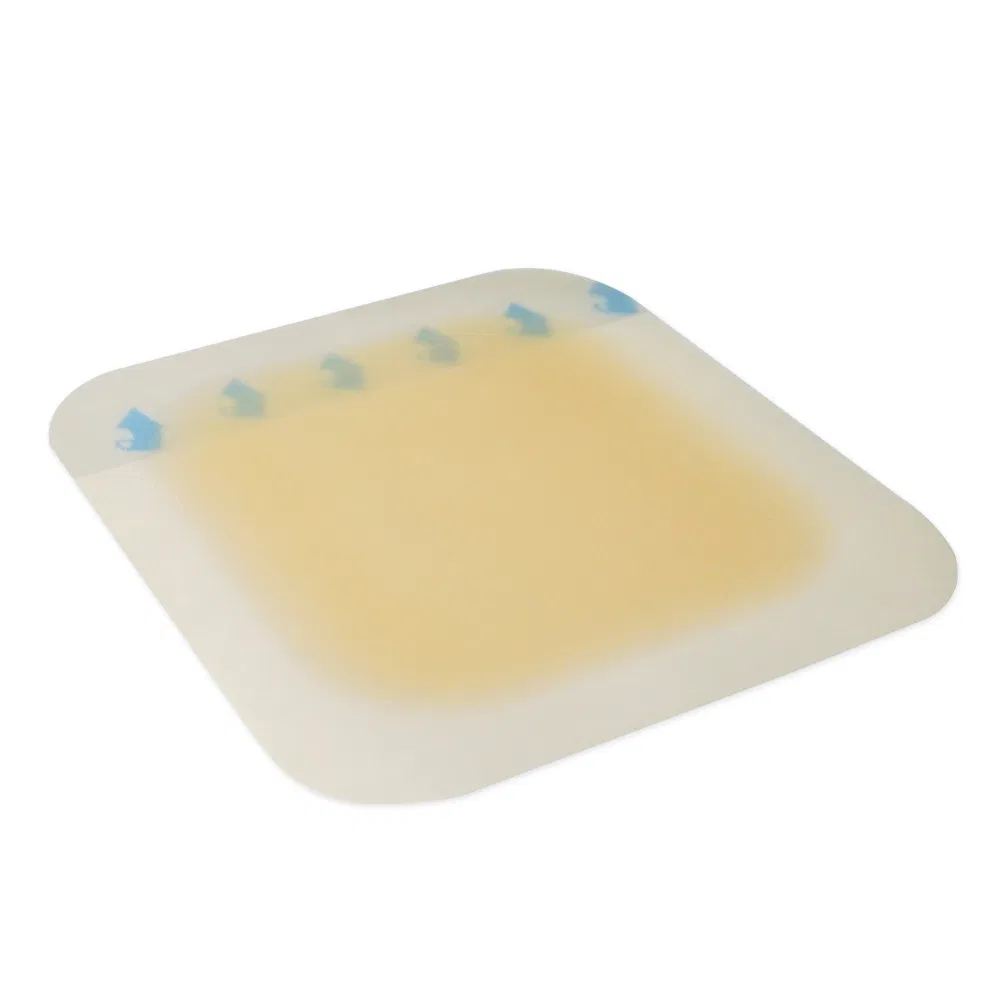 Hydrocolloid Bandages, 4*4'', Bordered Waterproof Wound Dressing with Adhesive Fast Healing Patch for Bed Sore, Burn, Blister, Acne Care