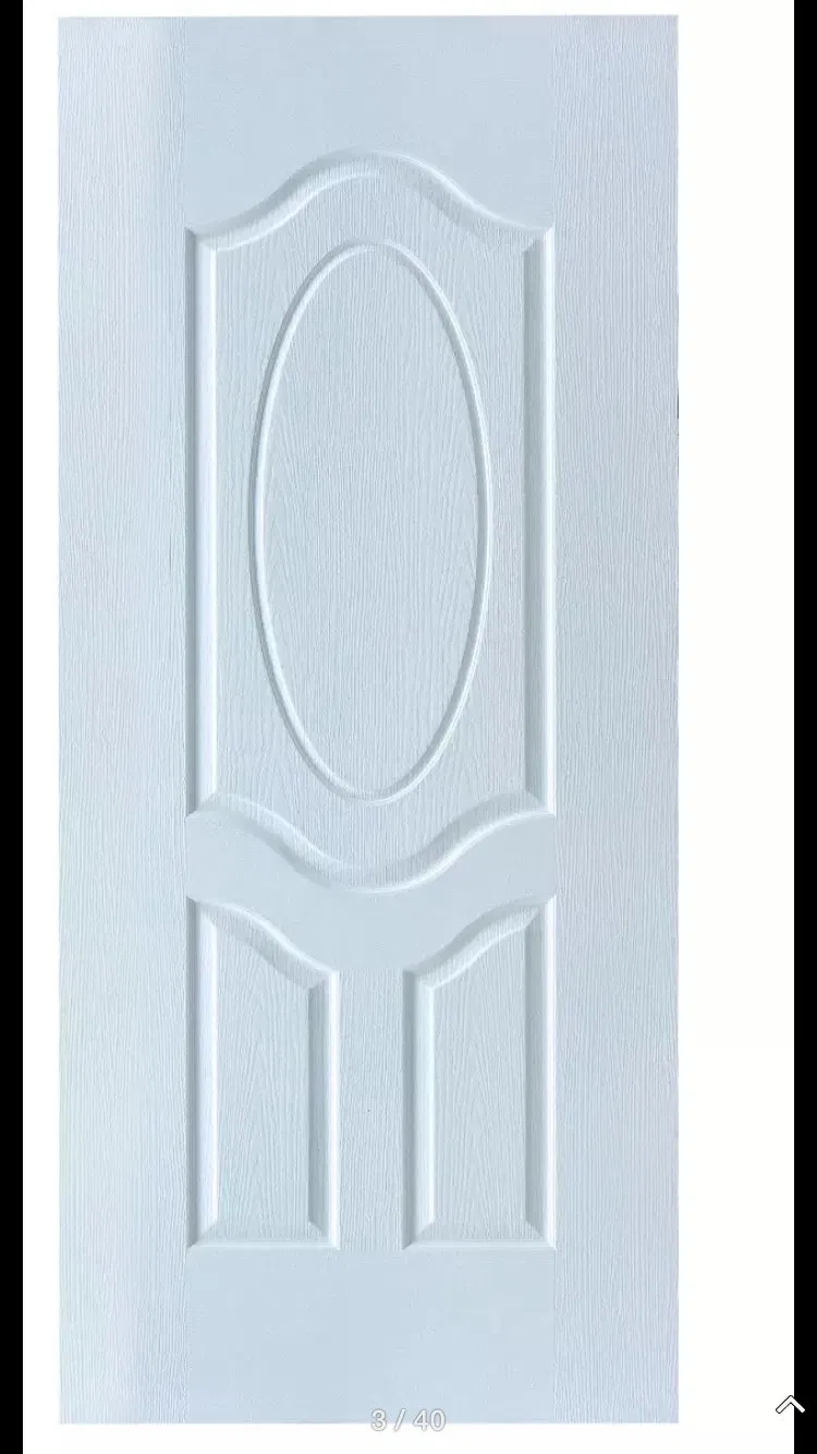 White Primed Molded MDF Wooden Doors Hotel Shaker Style Doors for Houses Latest Designs