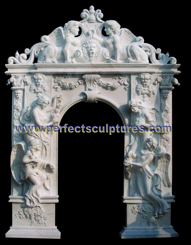 Stone Marble Granite Arch Door for Door Surround Doorway (DR045)