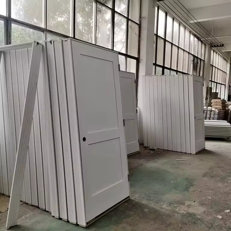 Premium 5-Panel Shaker Pre-Hung Wood Interior Door Solid Core MDF White Primed Finish 30" X 80"