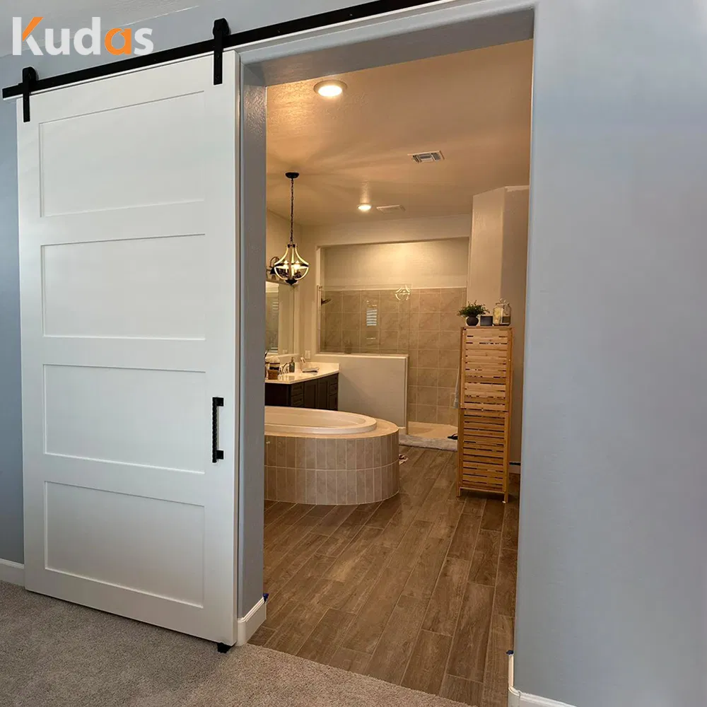 House Interior Hardware Wooden Sliding Shaker Barn Door with Hardware