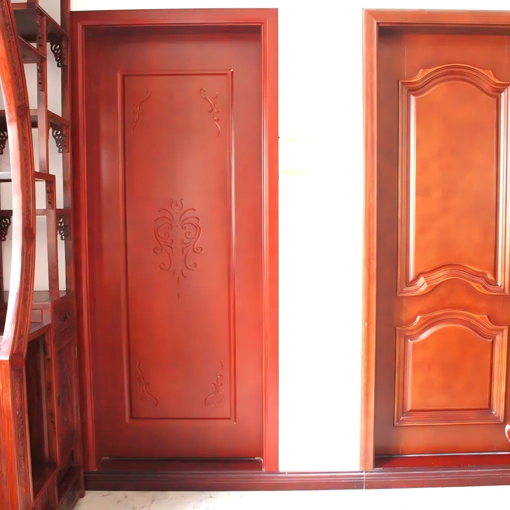 High-Quality PVC MDF Bedroom Wood Wooden Interior Acoustic Hotel Office Door for Soundproof Waterproof