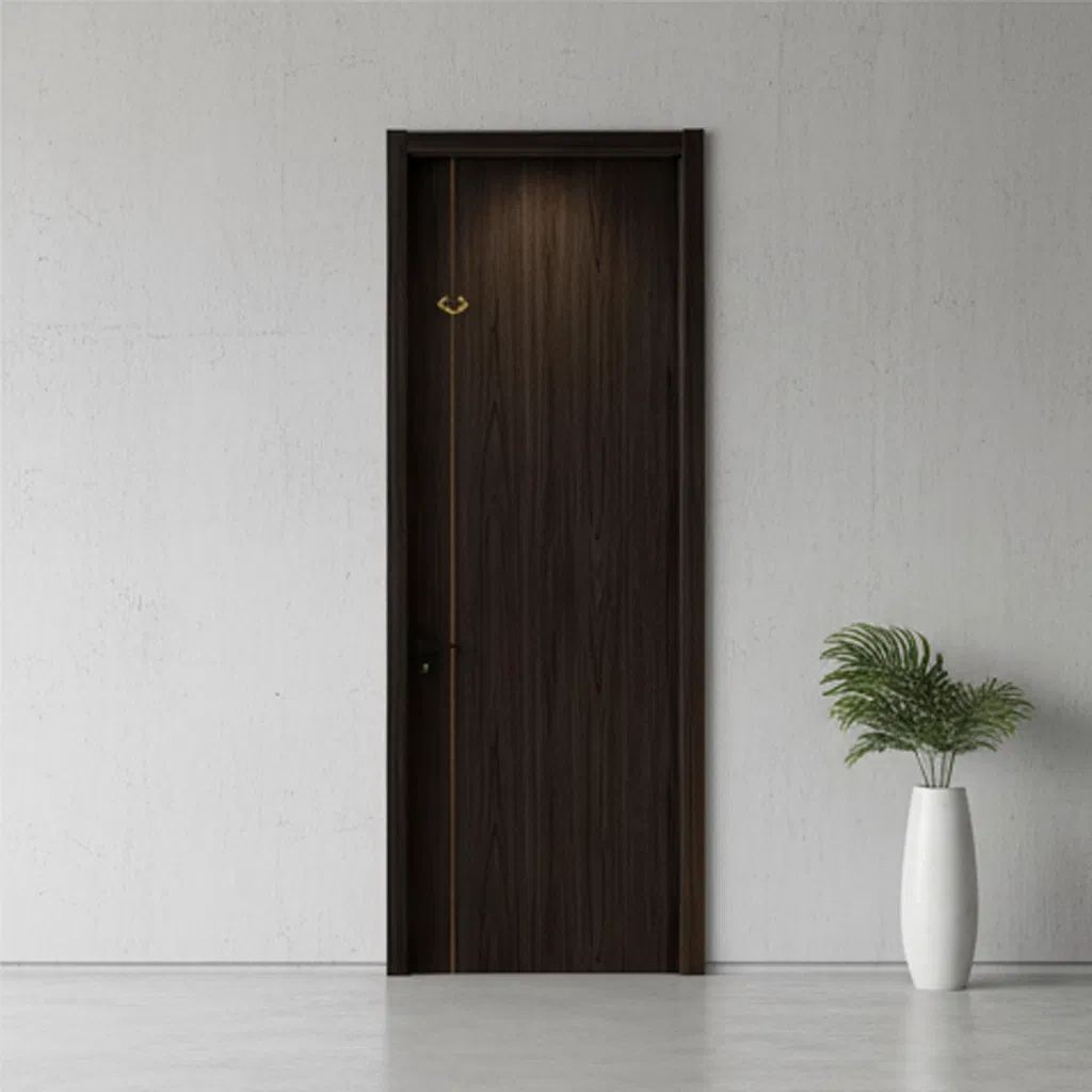 OEM/ODM Interior WPC Factory Customized Size Fire Rated Security Timber Fireproof PVC Door