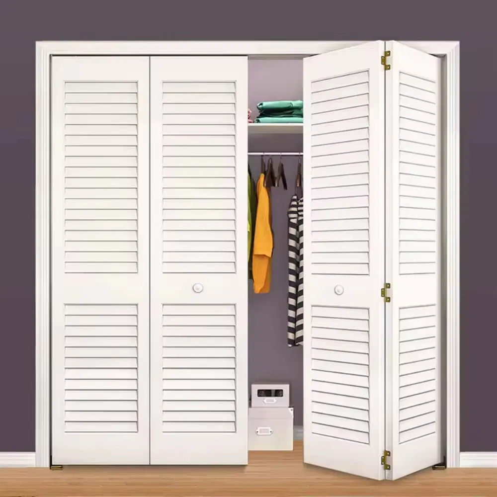 Fashionable Moisture-Proof Design Aluminium Alloy Folding Louver Doors Bifold Closet Doors