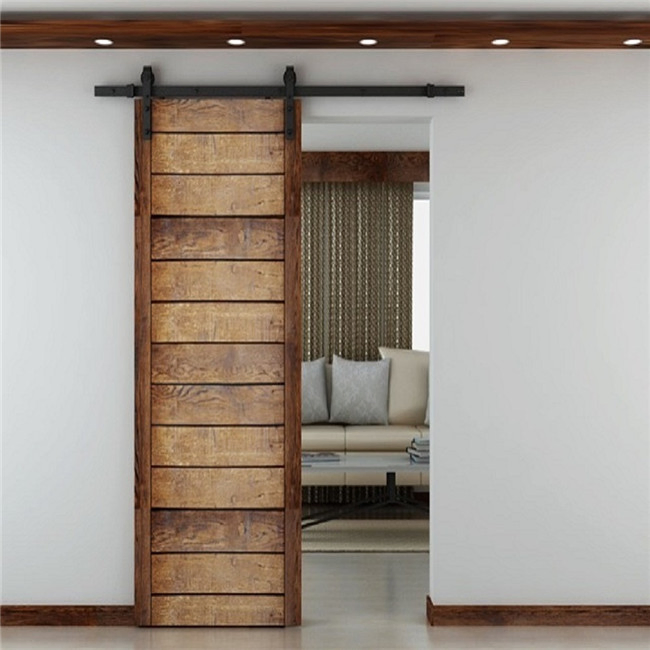 Prima Antique Style Wooden Sliding Barn Door with Hardware Kit