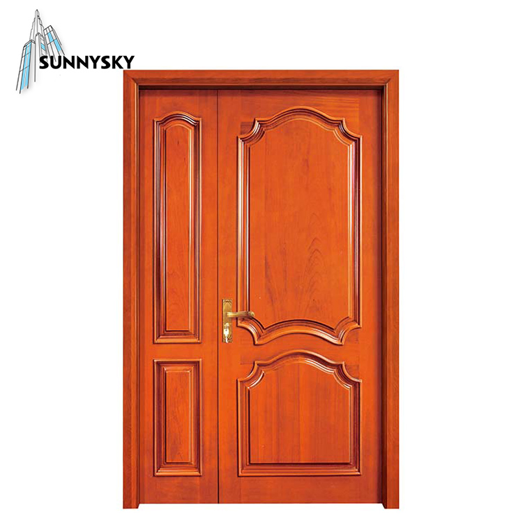 Modern Style Internal Antique Solid Wood Interior Wooden Door