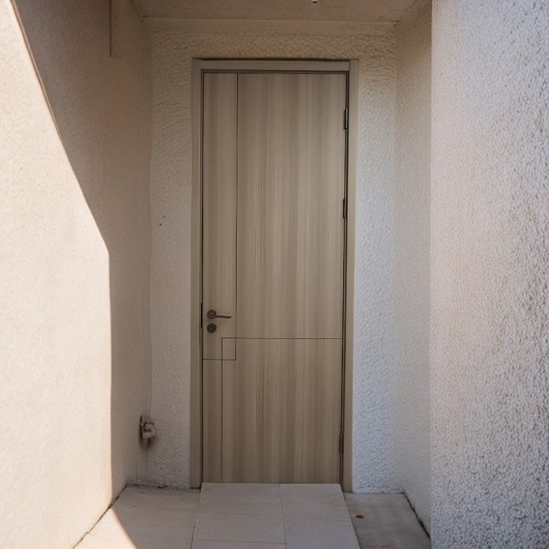 Wood Grain Surface Interior Room Waterproof Door WPC Door Wood Plastic Composite PVC Door