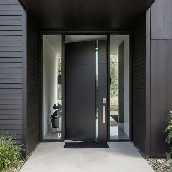 Cbmmart High End American Style Exterior Home Patio Glass Entrance Pivot Doors