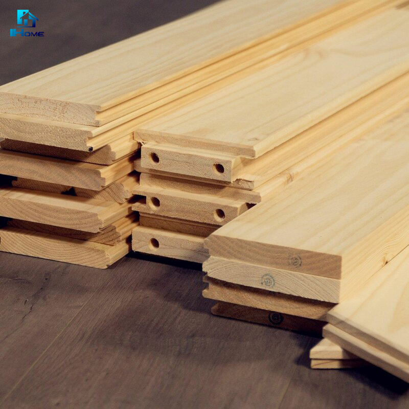 Modern Interior Solid Wood Sliding Pocket Door Barn Door Hardware